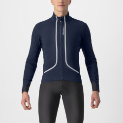 GIACCA INVERNALE ANTIVENTO CASTELLI FLIGHT JACKET AIR BLUE POLARTEC