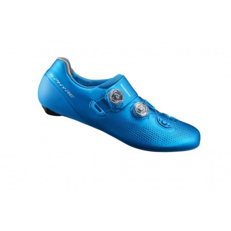 Scarpa Strada Competizione Leggera Doppio Boa Shimano RC9 Carbon S-Phyre Blu Elettrico