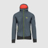 Giacca invernale Karpos federa jacket Grey/Orange antivento con cappuccio.