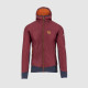 Giacca invernale con cappuccio karpos Federa jacket red