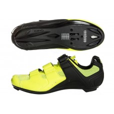 Scarpa Ciclismo Strada Spinning Giro Treble II Black/ Yellow fluo Chiusura Velcro