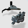 Impianto frenante Enduro E-bike Raicam RGR Factory Titanium Grey Olio Minerale 4 Pistoni