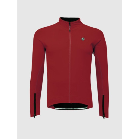 Giacca Invernale Ciclismo Antivento SlimFit Pissei Prima Pelle Bordeaux