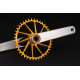Guarnitura Road Gravel Garbaruk Crankset 170mm BB30 Silver Orange 5907441600668