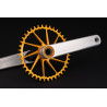 Guarnitura Road Gravel Garbaruk Crankset 170mm BB30 Silver Orange 5907441600668