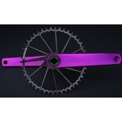 Guarnitura Road Gravel Garbaruk Crankset 170mm BB30 Violet-Black 5907441600705