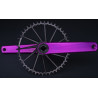 Guarnitura Road Gravel Garbaruk Crankset 170mm BB30 Violet-Black 5907441600705