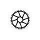 Corona Rotonda Garbaruk 1x 10/11/12 speed Black 38T 3mm offeset DM Guarnitura Garbaruk 5907441601504