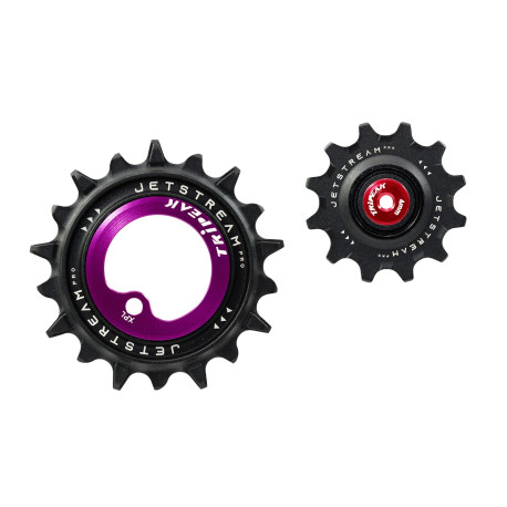 Pulegge Deragliatore con Cuscinetti Ceramici Tripeak Jetstream PRO Violet Sram MTB T-type AXS